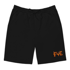 FYE EMBROIDERY FLEECE SHORTS - White & Black