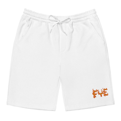 FYE EMBROIDERY FLEECE SHORTS - White & Black