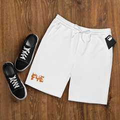 FYE EMBROIDERY FLEECE SHORTS - White & Black