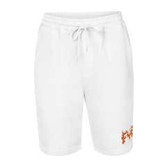FYE EMBROIDERY FLEECE SHORTS - White & Black