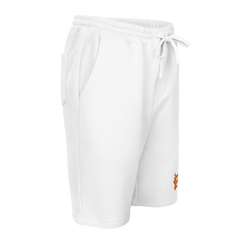 FYE EMBROIDERY FLEECE SHORTS - White & Black