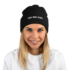 FYE POM-POM EMBROIDERED BEANIE - Multicolor