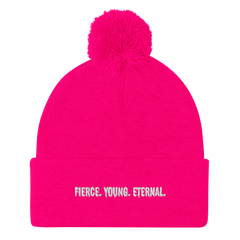 FYE POM-POM EMBROIDERED BEANIE - Multicolor