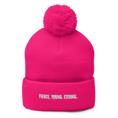 FYE POM-POM EMBROIDERED BEANIE - Multicolor