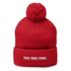 FYE POM-POM EMBROIDERED BEANIE - Multicolor