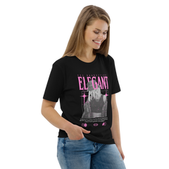 ELEGANT TEE - Black & Pink