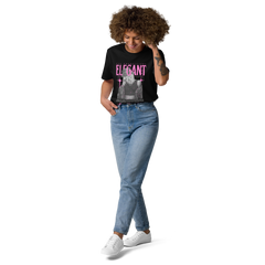 ELEGANT TEE - Black & Pink