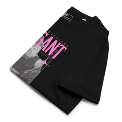 ELEGANT TEE - Black & Pink