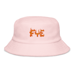 FYE EMBROIDERY BUCKET HAT - White & Pink