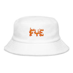 FYE EMBROIDERY BUCKET HAT - White & Pink