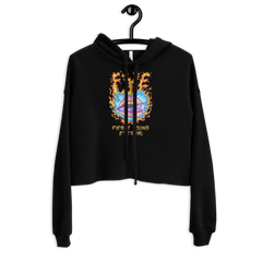 FYE HEART CROPPED HOODIE - Multicolor