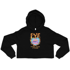 FYE HEART CROPPED HOODIE - Multicolor