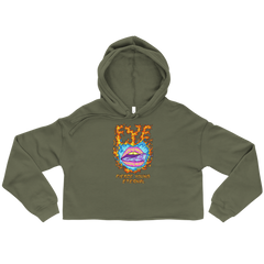 FYE HEART CROPPED HOODIE - Multicolor