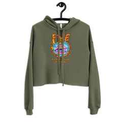 FYE HEART CROPPED HOODIE - Multicolor
