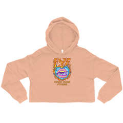 FYE HEART CROPPED HOODIE - Multicolor