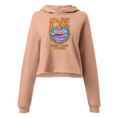 FYE HEART CROPPED HOODIE - Multicolor